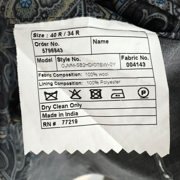 Joseph Abboud Joe Sport Coat Mens 40R Wool Gray Pinstripe Jacket Blazer Lined - Picture 4 of 16